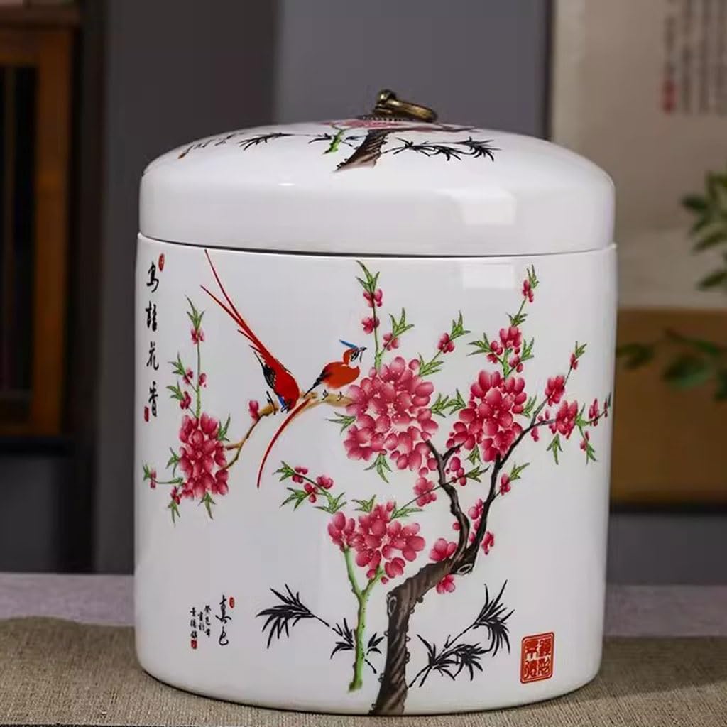 Amazon｜密閉ジャー食品保存容器 セラミック大型茶缶茶瓶家庭用密封茶